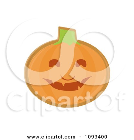 Clipart Halloween Pumpkin Cookie 2 - Royalty Free Vector Illustration by Randomway
