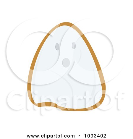 Clipart Halloween Ghost Cookie - Royalty Free Vector Illustration by Randomway
