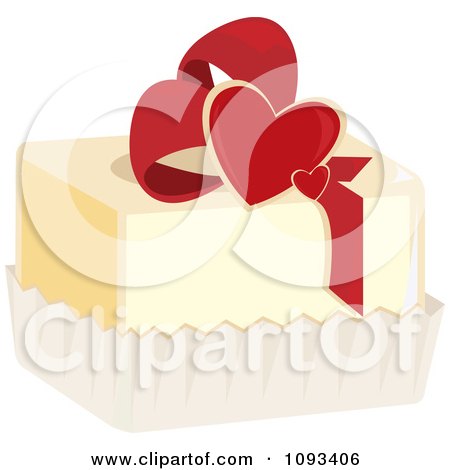 Clipart Valentine Petite Four - Royalty Free Vector Illustration by Randomway