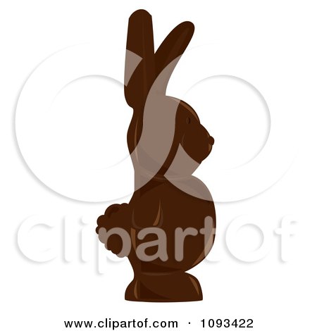 Clipart Chocolate Easter Bunny 1 - Royalty Free Vector Illustration by Randomway