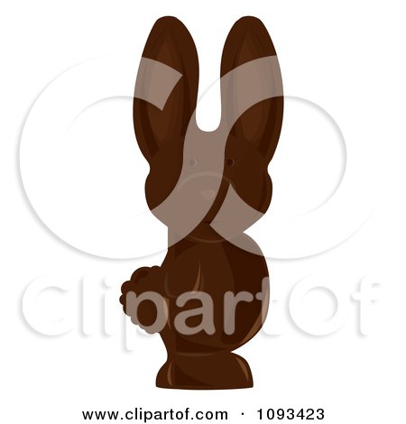 Clipart Chocolate Easter Bunny 2 - Royalty Free Vector Illustration by Randomway