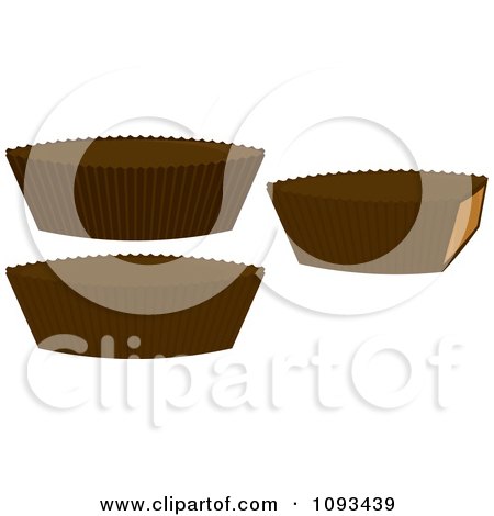 Clipart Peanut Butter Cups - Royalty Free Vector Illustration by Randomway