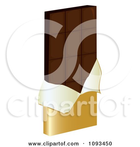 Clipart Chocolate Candy Bar - Royalty Free Vector Illustration by Randomway