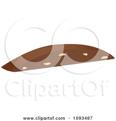 Clipart Chocolate Nut Biscotti - Royalty Free Vector Illustration by Randomway