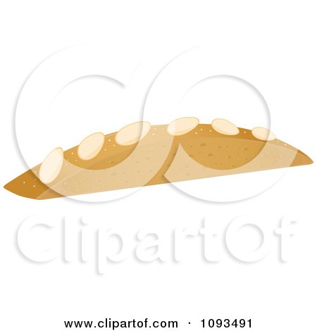 Clipart Almond Biscotti - Royalty Free Vector Illustration by Randomway