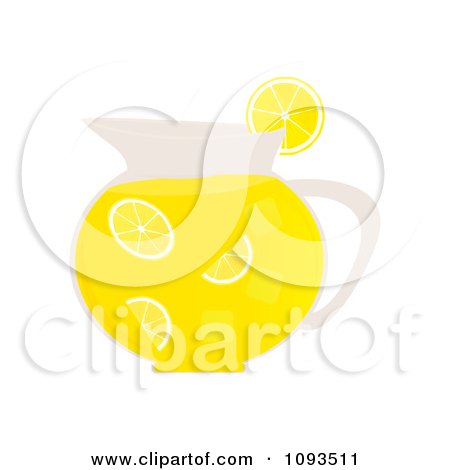 Clipart Pitcher Of Lemonade - Royalty Free Vector Illustration by Randomway