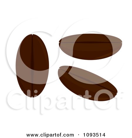 Clipart Coffee Beans - Royalty Free Vector Illustration by Randomway