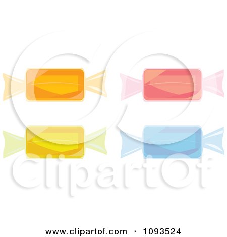 Clipart Colorful Hard Candies - Royalty Free Vector Illustration by Randomway