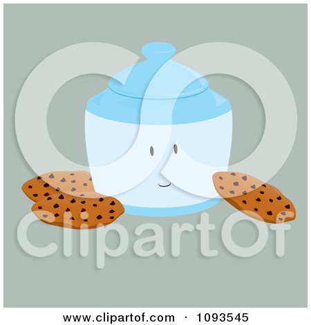Clipart Cookie Jar Character 1 - Royalty Free Vector Illustration by Randomway