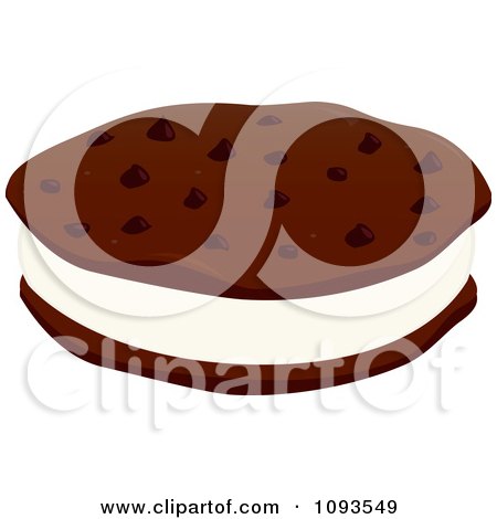 Clipart Ice Cream Cookie Sandwich 1 - Royalty Free Vector Illustration by Randomway