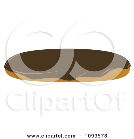 Clipart Chocolate Eclair - Royalty Free Vector Illustration by Randomway