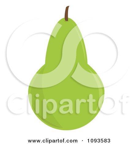 Clipart Green Pear - Royalty Free Vector Illustration by Randomway