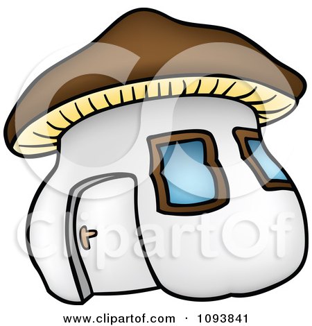Clipart Mushroom House - Royalty Free Vector Illustration by dero