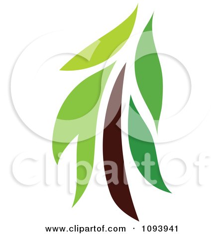 Clipart Green Tree Logo 13 - Royalty Free Vector Illustration by elena