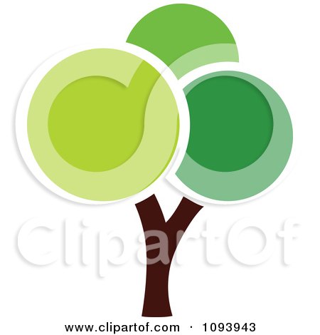 Clipart Green Tree Logo 12 - Royalty Free Vector Illustration by elena