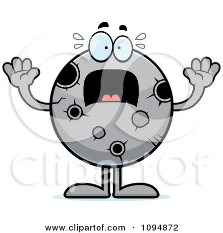 Clipart Screaming Moon - Royalty Free Vector Illustration by Cory Thoman