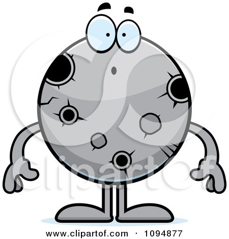 Clipart Surprised Moon - Royalty Free Vector Illustration by Cory Thoman