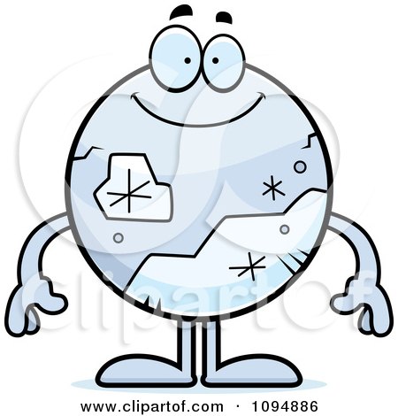 Clipart Smiling Pluto - Royalty Free Vector Illustration by Cory Thoman