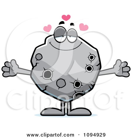 Clipart Loving Asteroid - Royalty Free Vector Illustration by Cory Thoman