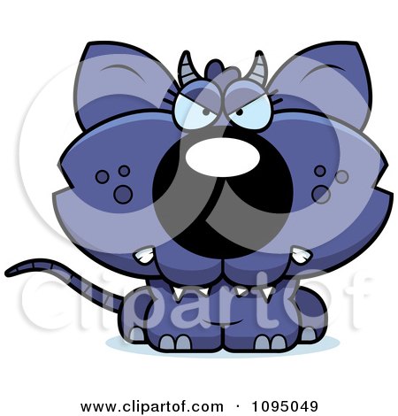 Clipart Angry Chupacabra - Royalty Free Vector Illustration by Cory Thoman