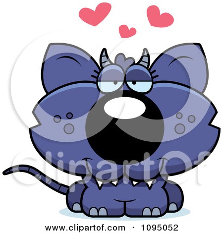 Clipart Chupacabra In Love - Royalty Free Vector Illustration by Cory Thoman