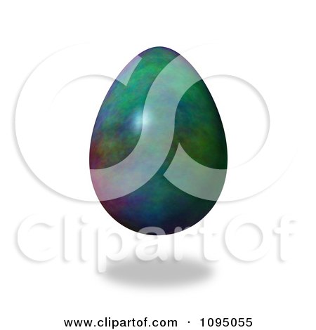 Clipart 3d Floating Colorful Easter Egg And Shadow - Royalty Free CGI Illustration by oboy