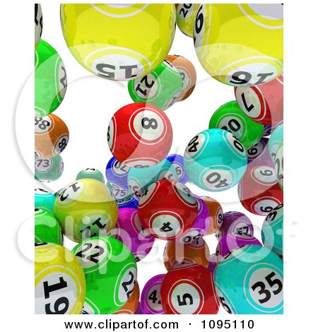 3d Colorful Bingo Balls Falling 2 Posters, Art Prints by - Interior ...