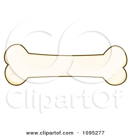 Clipart Dog Bone - Royalty Free Vector Illustration by Hit Toon
