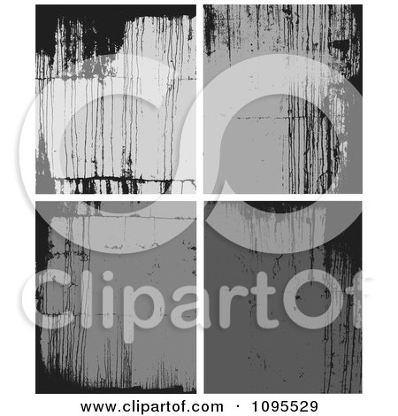 Clipart Black And Gray Grunge Backgrounds - Royalty Free Vector Illustration by BestVector