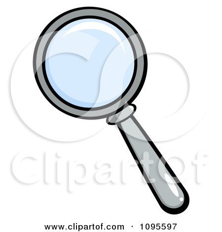 Clipart Magnifying Glass 1 - Royalty Free Vector Illustration by Hit Toon