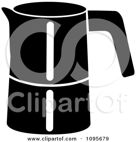 Clipart Black And White Coffee Maker 3 - Royalty Free Vector Illustration by Frisko