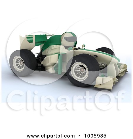 Clipart 3d Tortoise Driving A Formula 1 Race Car - Royalty Free CGI Illustration by KJ Pargeter