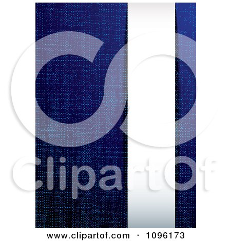 Clipart Blue Denim Cloth Background With A White Copyspace Panel - Royalty Free Vector Illustration by michaeltravers