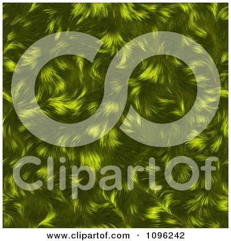 Clipart Textured Green Animal Fur Background - Royalty Free Illustration by KJ Pargeter
