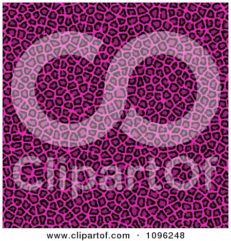 Clipart Background Pattern Of Neon Pink Leopard Spots - Royalty Free Illustration by KJ Pargeter