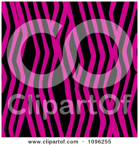 Clipart Background Pattern Of Zig Zag Zebra Stripes On Neon Pink - Royalty Free Illustration by KJ Pargeter
