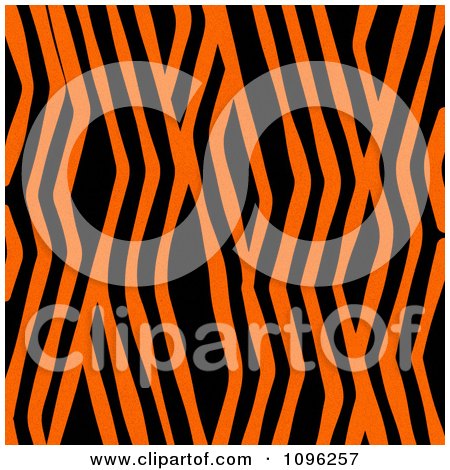 Clipart Background Pattern Of Zig Zag Zebra Stripes On Neon Orange - Royalty Free Illustration by KJ Pargeter