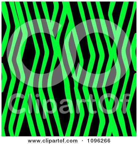 Clipart Background Pattern Of Zig Zag Zebra Stripes On Neon Green - Royalty Free Illustration by KJ Pargeter