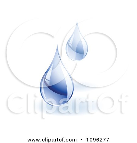 Clipart 3d Water Droplets Falling - Royalty Free Vector Illustration by TA Images