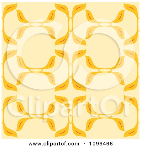Clipart Seamless Yellow Kaleidoscope Background Pattern - Royalty Free Vector Illustration by Cherie Reve