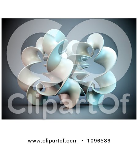 Clipart 3d Abstract Twisty Structure - Royalty Free CGI Illustration by Mopic