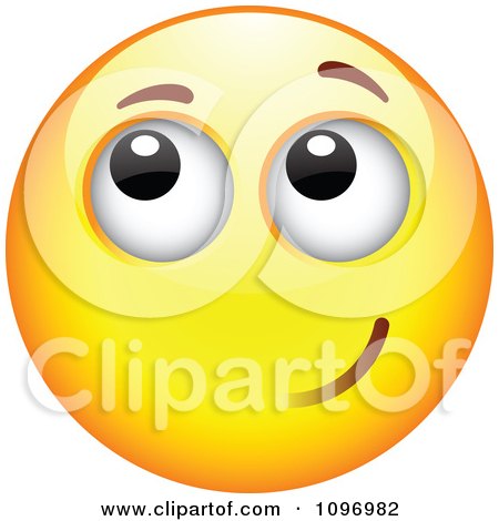 Clipart Yellow Cartoon Smiley Emoticon Happy Face 20 - Royalty Free Vector Illustration by beboy