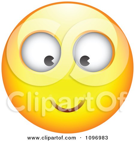 Clipart Yellow Cartoon Smiley Emoticon Happy Face 18 - Royalty Free Vector Illustration by beboy