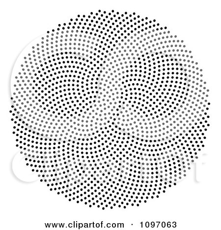 Clipart Black Fibonacci Golden Ratio Mathematics Dot Patter - Royalty Free Illustration by Leo Blanchette