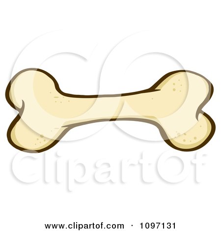 Clipart Doggy Bone - Royalty Free Vector Illustration by Hit Toon