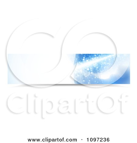 Clipart Blue Water Splash Banner 2 - Royalty Free Vector Illustration by MilsiArt