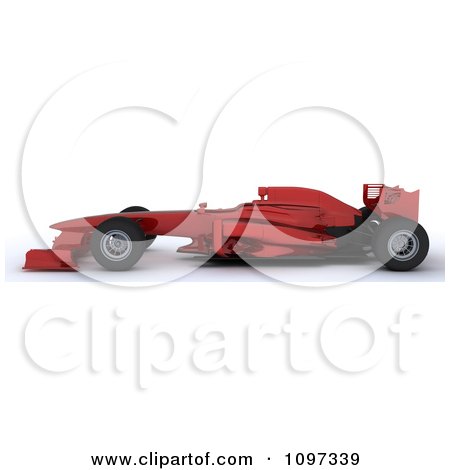 Clipart 3d Red Formula One Race Car - Royalty Free CGI Illustration by KJ Pargeter