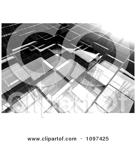 Clipart 3d Abstract Glass Background - Royalty Free CGI Illustration by chrisroll