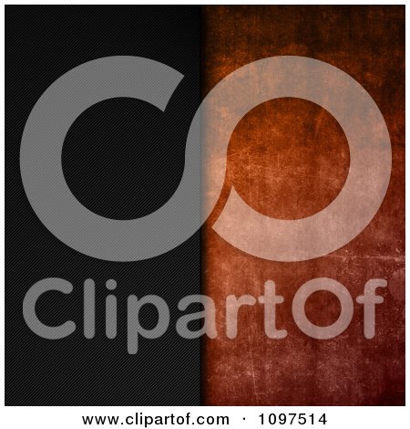 Clipart Split Grunge Background Of Carbon Fiber And Cement - Royalty Free CGI Illustration by KJ Pargeter