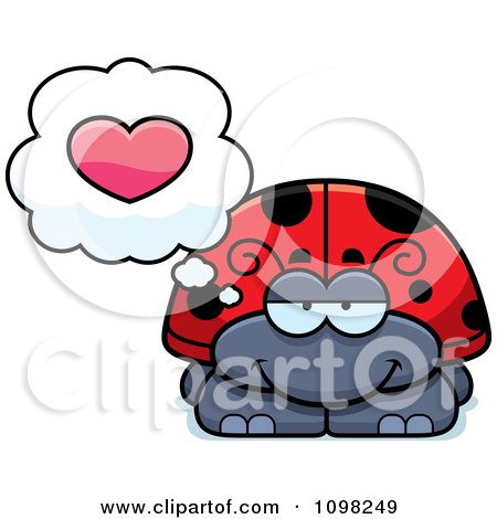 Clipart Ladybug In Love - Royalty Free Vector Illustration by Cory Thoman